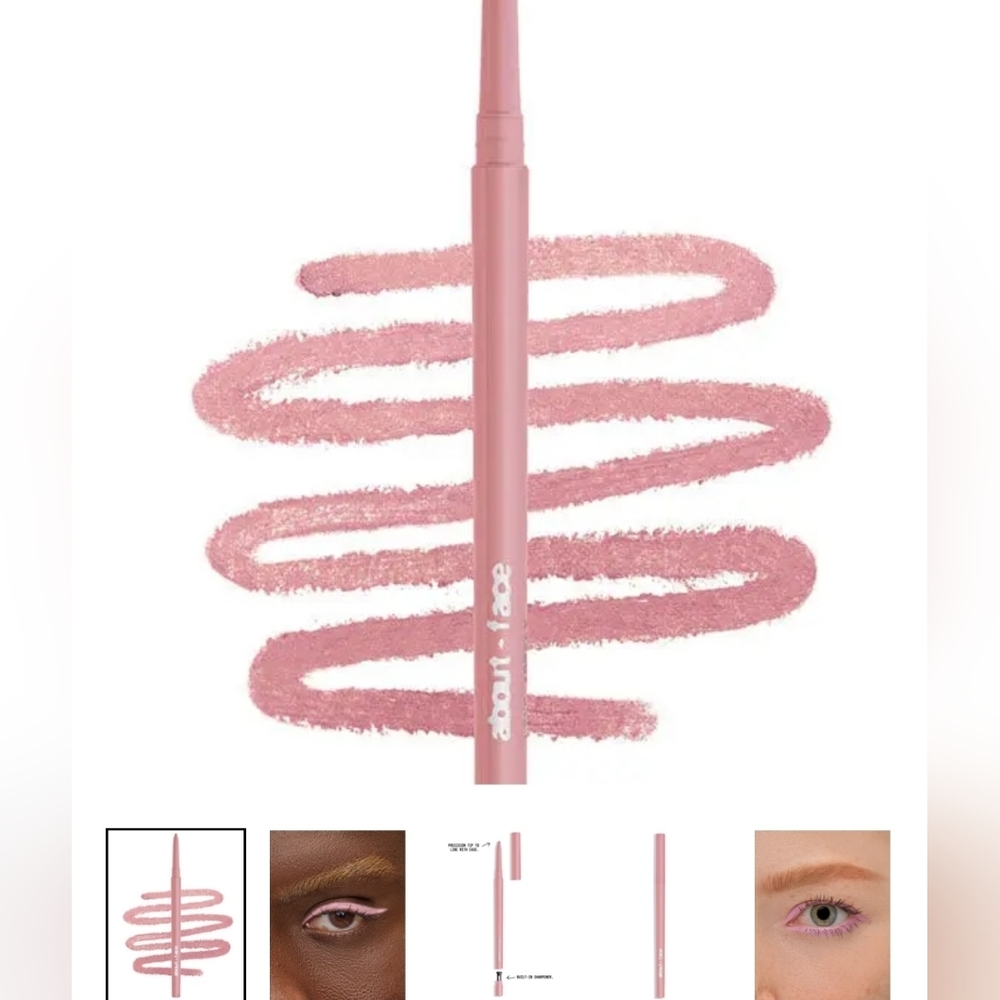 About Face Line Artist Longwear Gel Eyeliner Intense Pigment Light Pink Color